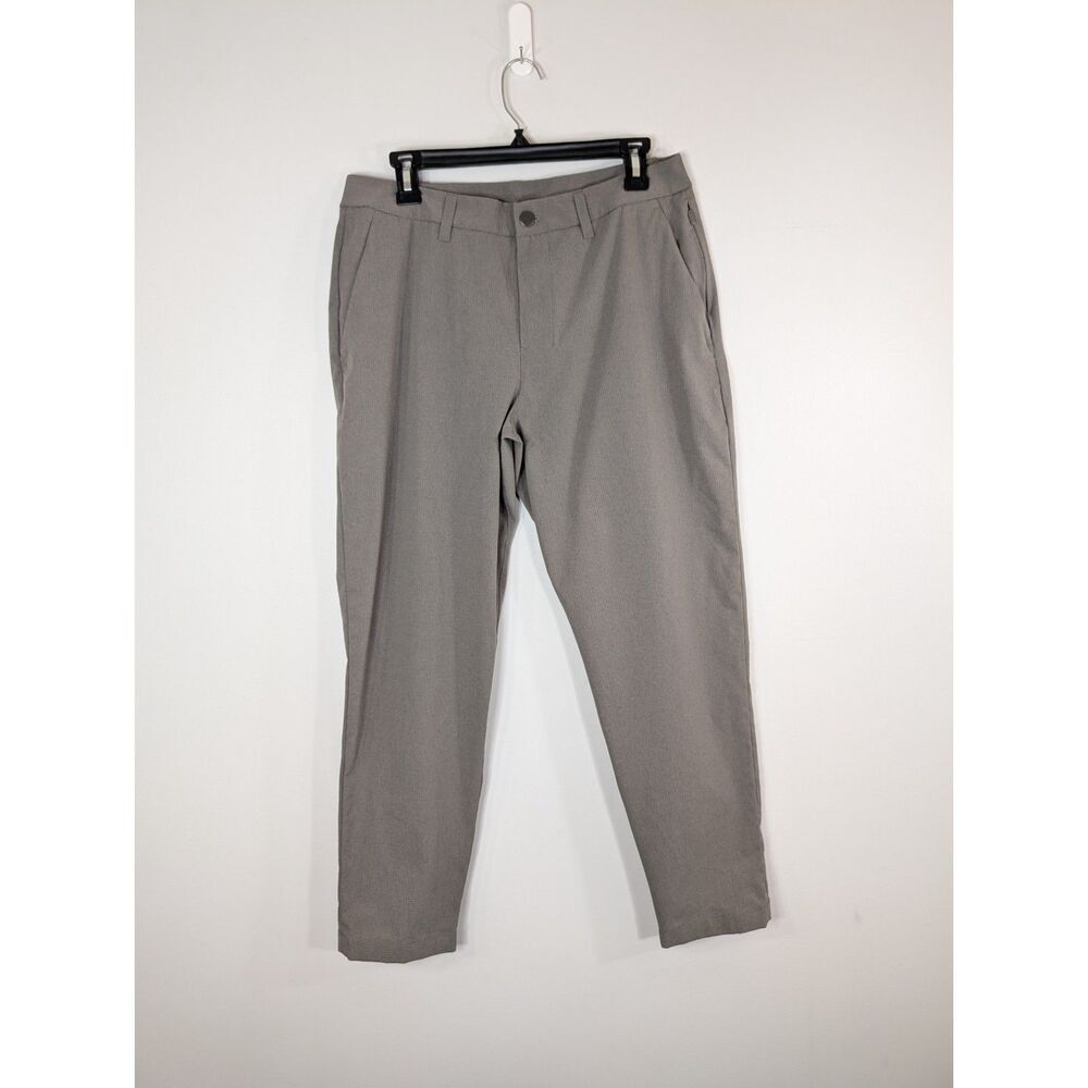 Lululemon ABC Slim-Fit Trouser Pants WovenAir Men's Size 33 x 28 Grey LM5AXZS